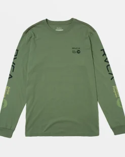 RVCA Tees / Tanks>ANP LONG SLEEVE TEE