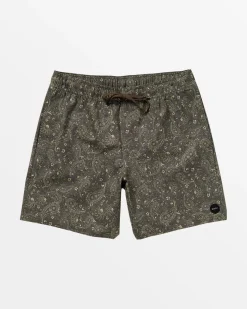 RVCA Boardshorts / Trunks|16"-17" Outseam>ATLAS ELASTIC WAIST 17" BOARDSHORTS