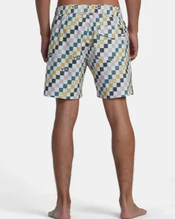 RVCA Boardshorts / Trunks|16"-17" Outseam>BARNES ELASTIC WAIST 17" BOARDSHORTS