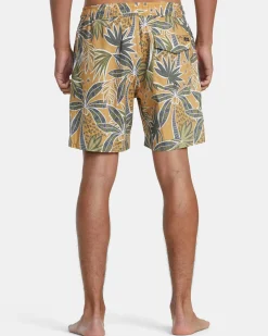 RVCA 16"-17" Outseam>BARNES ELASTIC WAIST 17" BOARDSHORTS
