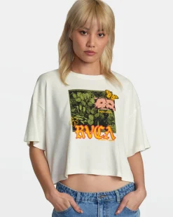 Women RVCA Tees / Tanks>BOYFRIEND CROPPED TEE