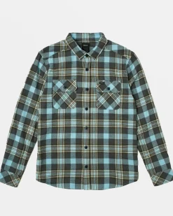 BOY RVCA Shirts / Flannels>BOYS THAT'LL WORK FLANNEL LONG SLEEVE SHIRT