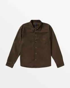 RVCA Jackets|Shirts / Flannels>CHAINMAIL CANVAS OVERSHIRT