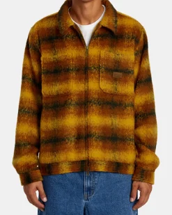 RVCA Jackets|Shirts / Flannels>CHAINMAIL ZIP FLANNEL