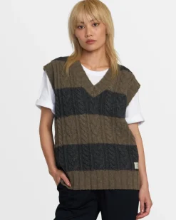 Women RVCA Sweaters>CHEFS KISS SWEATER VEST
