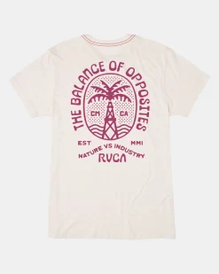 RVCA Tees / Tanks>CLIFF SHORE TEE