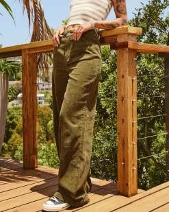 Women RVCA Pants>COCO CORDUROY WIDE LEG PANTS