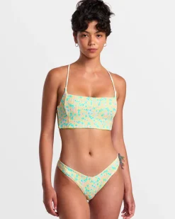 Women RVCA Bikini Tops|Bikini Tops>CONFETTI STRAPPY CROP BIKINI TOP