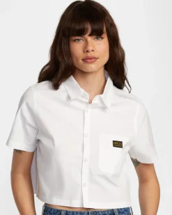 Women RVCA Tops>DAYSHIFT SHORT SLEEVE SHIRT