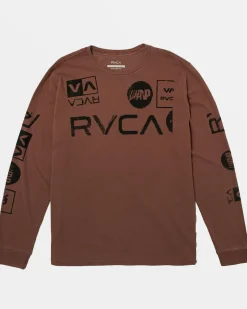 RVCA Tees / Tanks>DOT MATRIX LONG SLEEVE TEE