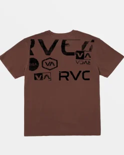 RVCA Tees / Tanks>DOT MATRIX SHORT SLEEVE TEE