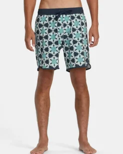 RVCA 16"-17" Outseam>EASTERN ELASTIC WAIST 17" BOARDSHORTS