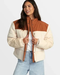 Women RVCA Jackets>EEZEH PEAASY PUFFER JACKET