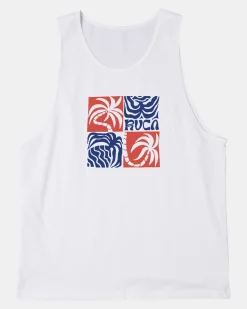 RVCA Tees / Tanks>FRONDS TANK TOP
