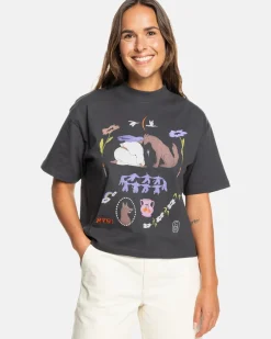 Women RVCA Tees / Tanks>GABRIELLE MONCEAUX KINNEY TEE