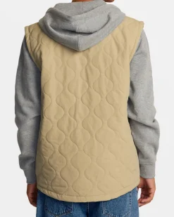 RVCA Jackets>GRANT HOODED PUFFER JACKET