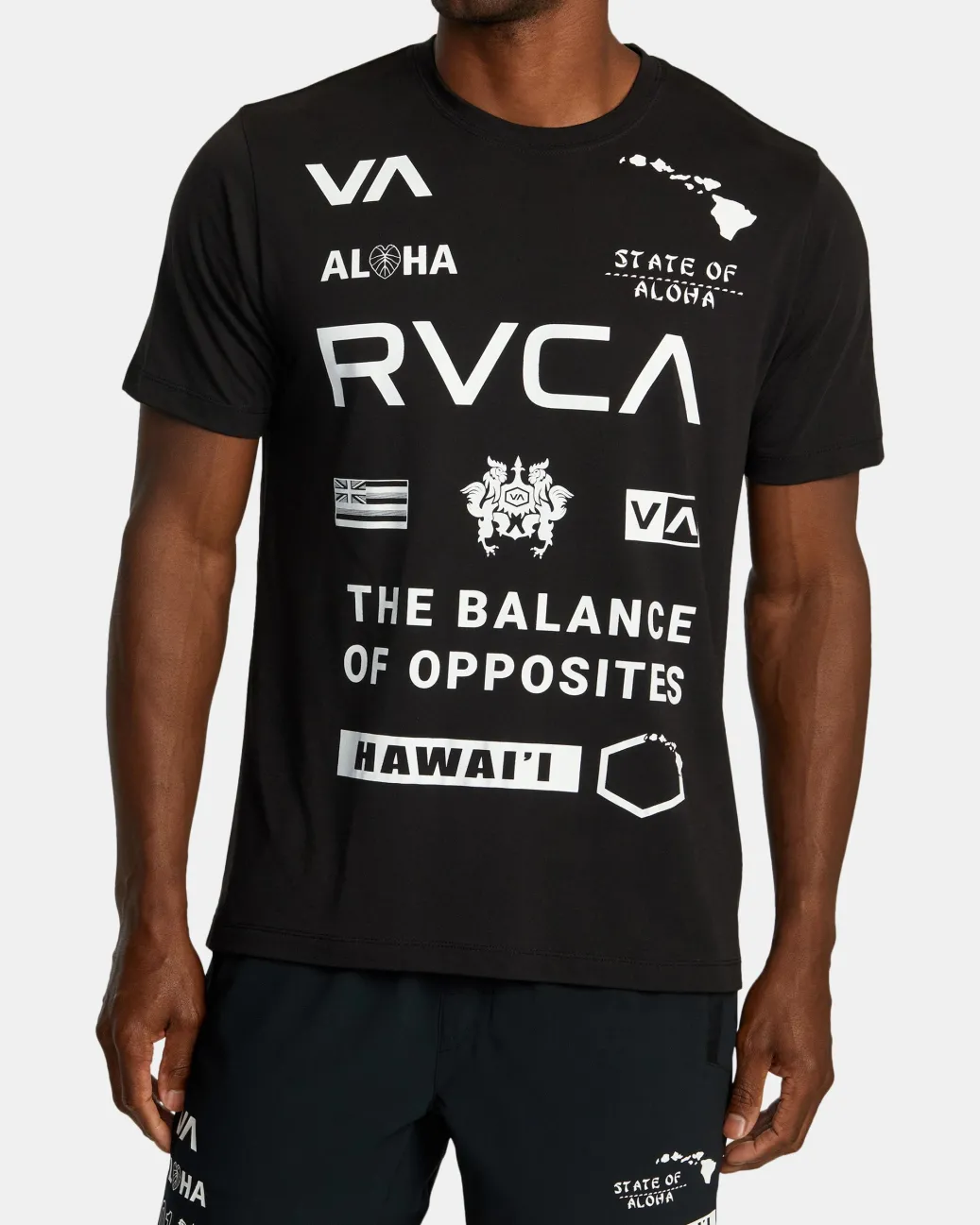 RVCA Workout Shirts|Tees / Tanks>HAWAII ALL BRAND SPORT TECH TEE