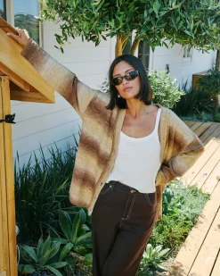 Women RVCA Sweaters>HERE WE ARE CARDIGAN SWEATER