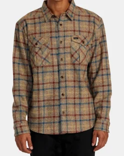 RVCA Shirts / Flannels>HUGHES FLANNEL LONG SLEEVE SHIRT