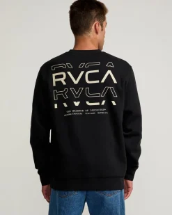 RVCA Hoodies / Sweatshirts|Shirts / Flannels>LOGO SHATTER CREW SWEATSHIRT