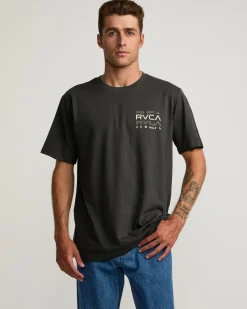 RVCA Tees / Tanks>LOGO SHATTER SHORT SLEEVE TEE