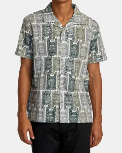 RVCA Shirts / Flannels>OBLOW TAPA SHORT SLEEVE SHIRT