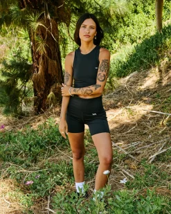 Women RVCA Athletic Shorts>POCKET BIKE SHORTS