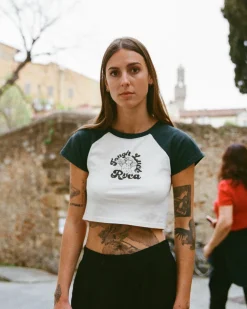 Women RVCA Tees / Tanks>RAGLAN TEE