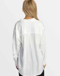Women RVCA Tops>SHOWDOWN BUTTON UP TOP