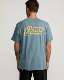 RVCA Tees / Tanks>SIGNATURE SHORT SLEEVE TEE