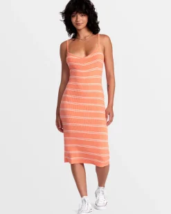 Women RVCA Dresses / Rompers>SILHOUETTE BODYCON MIDI DRESS