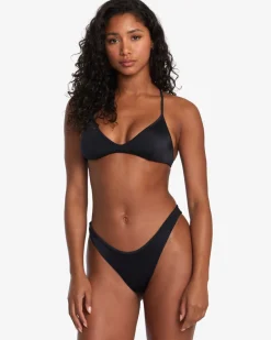 Women RVCA Bikini Tops|Bikini Tops>SOLID TRIANGLE CROSSBACK BIKINI TOP