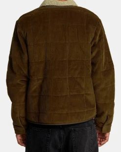 RVCA Jackets>SURPLUS SHERPA PUFFER JACKET