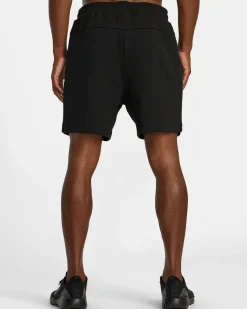 RVCA Shorts / Hybrids>TECH FLEECE ELASTIC WAIST SHORTS