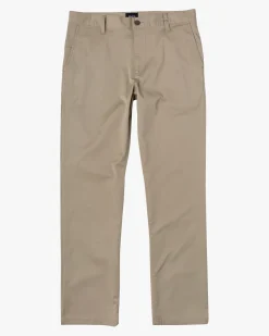 RVCA Pants>THE WEEKEND STRETCH STRAIGHT FIT PANTS