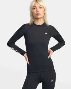 Women RVCA Compression Clothing|Workout Tops>VA SPORT LONG SLEEVE COMPRESSION TOP