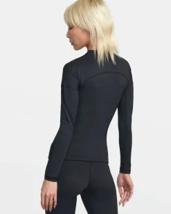 Women RVCA Compression Clothing|Workout Tops>VA SPORT LONG SLEEVE COMPRESSION TOP