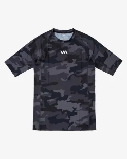 RVCA Compression Clothing>VA SPORT SHORT SLEEVE RASHGUARD