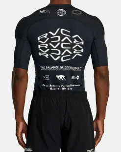 RVCA Compression Clothing>VA SPORT SHORT SLEEVE RASHGUARD