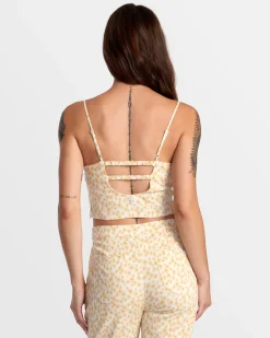 Women RVCA Tops>WHITNEY FITTED CROP TOP