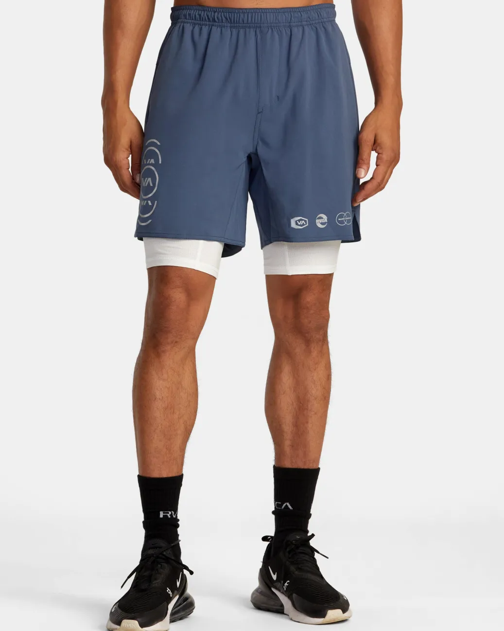 RVCA Athletic Shorts|Athletic Shorts>YOGGER TRAIN 2-IN-1 17" WORKOUT SHORTS