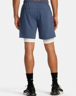 RVCA Athletic Shorts|Athletic Shorts>YOGGER TRAIN 2-IN-1 17" WORKOUT SHORTS