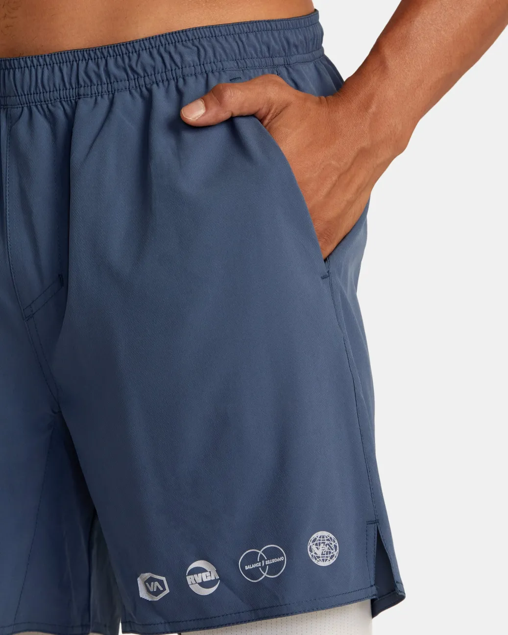 RVCA Athletic Shorts|Athletic Shorts>YOGGER TRAIN 2-IN-1 17" WORKOUT SHORTS
