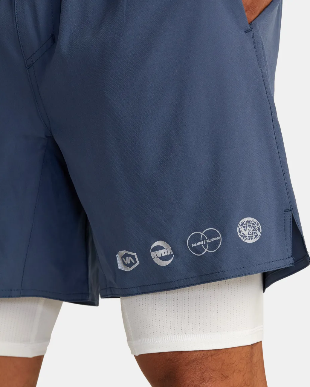 RVCA Athletic Shorts|Athletic Shorts>YOGGER TRAIN 2-IN-1 17" WORKOUT SHORTS